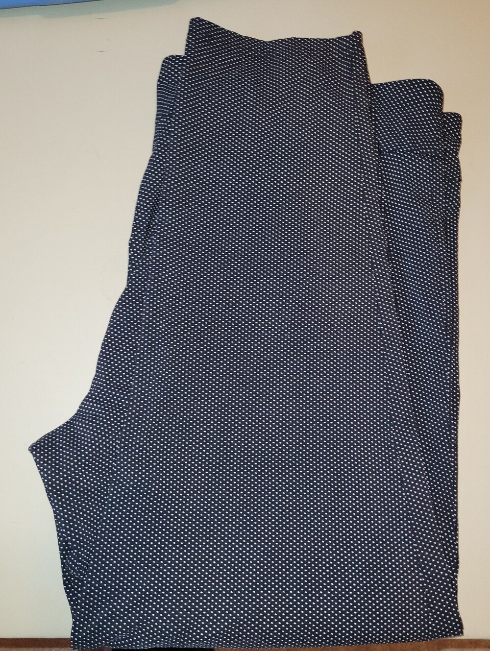 Just Be Black Pants with White Micro Polka Dot Print. Size 3X - Picture 3 of 6